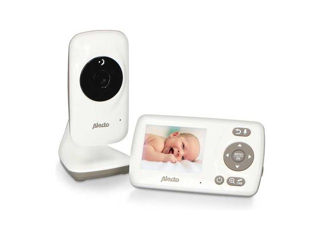 Alecto dvm-71 - babyfoon met camera - temperatuurweergave - wit - afbeelding 1 van  2