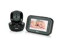 Alecto dvm200mbk draadloze babyfoon bestuurbare camera 100% storingsvrij met nachtzicht en hoog bereik tot 300 meter 11 cm zwart - afbeelding 1 van  4