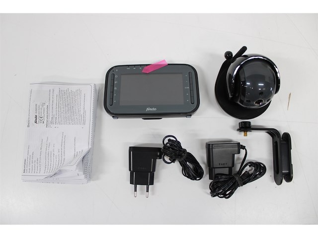 Alecto dvm200mbk draadloze babyfoon bestuurbare camera 100% storingsvrij met nachtzicht en hoog bereik tot 300 meter 11 cm zwart - afbeelding 3 van  4