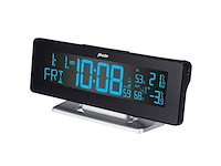 Alecto ws2500 wekker met weerstation altijd de juiste tijd temperatuur en luchtvochtigheid zwart - afbeelding 3 van  5