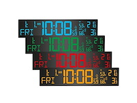 Alecto ws2500 wekker met weerstation altijd de juiste tijd temperatuur en luchtvochtigheid zwart - afbeelding 4 van  5