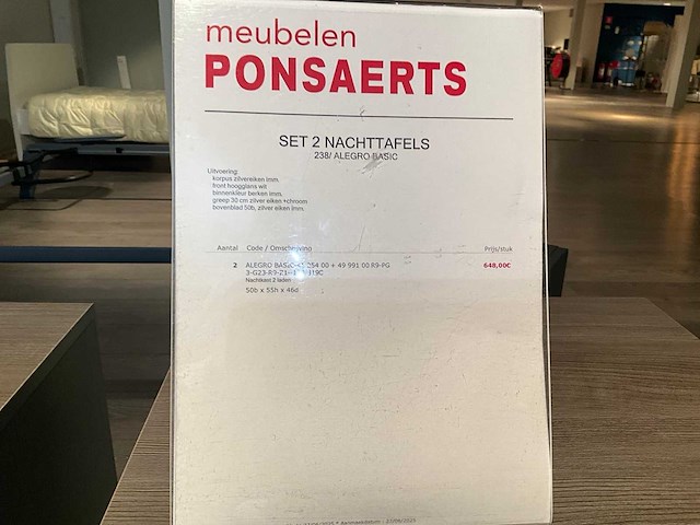 Alegro nachtkastje set van 2 - afbeelding 7 van  7