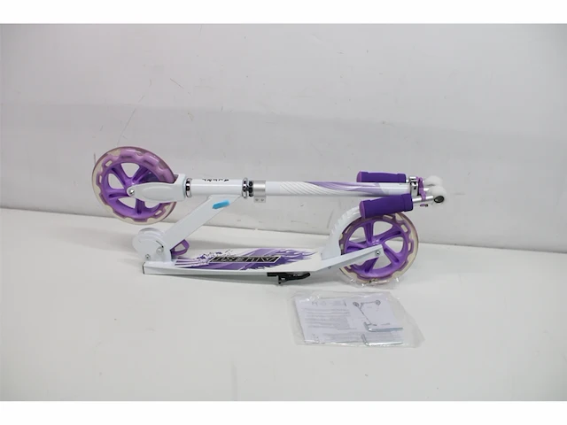 Alert spinout step met grote wielen paars/wit - afbeelding 2 van  3