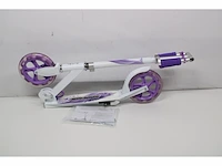Alert spinout step met grote wielen paars/wit - afbeelding 2 van  2