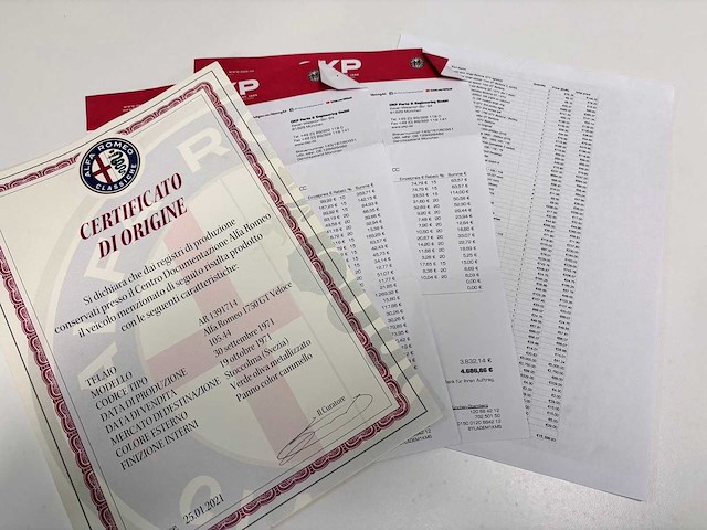 Alfa romeo - 1750 gt veloce - pm-09-49 - 1972 - uniek - afbeelding 25 van  31