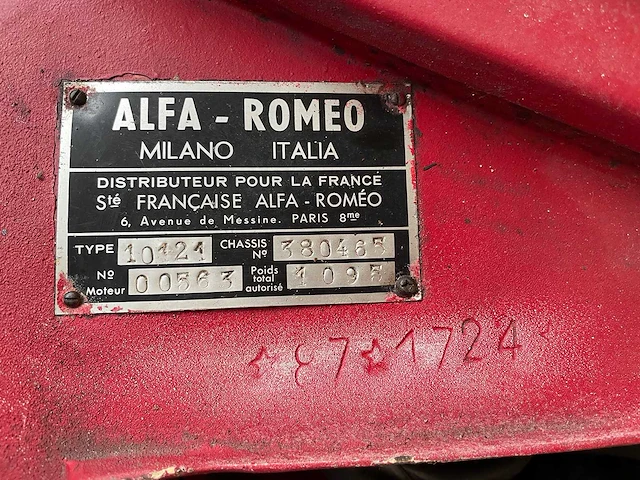 Alfa romeo - giulia ss 1600 - oldtimer - 1964 - afbeelding 27 van  48