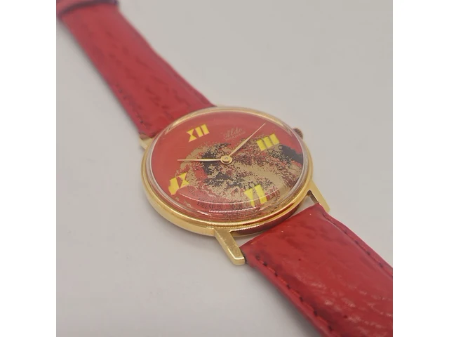 Alfons dollar pforzheim horloge met handgeverfde wijzerplaat - afbeelding 3 van  7