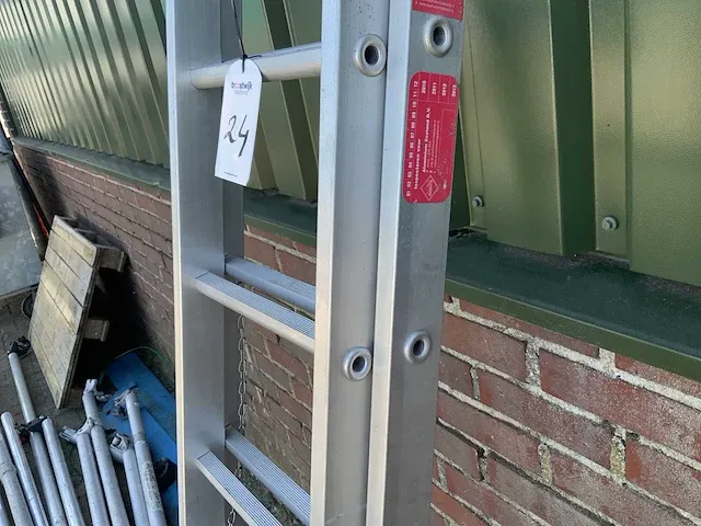 Alga rl 208 2 x 8 aluminium ladder - afbeelding 2 van  7