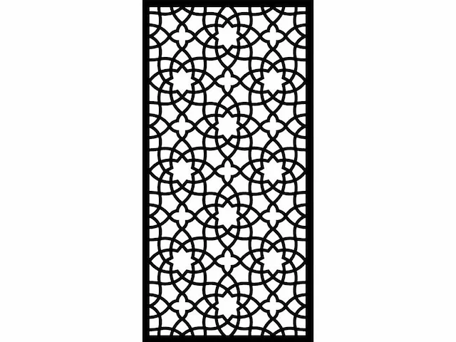 Alhambra terrascherm – zwart houtcomposiet – 180x90 cm (2x) - afbeelding 1 van  3