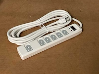 Aline accessoires sp-6691 power surge strip (10x) - afbeelding 1 van  3
