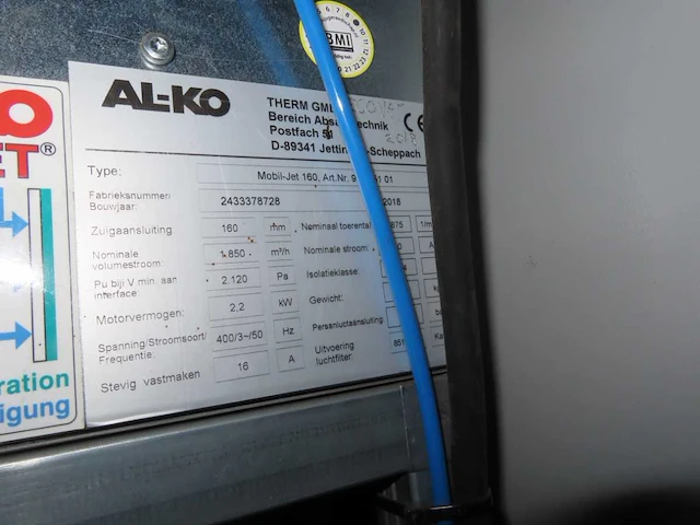 Alko - mobil-jet 160 - mobiele afzuigunit - 2018 - afbeelding 7 van  7