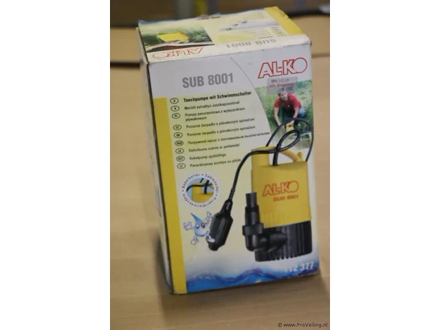 Alko dompelpomp voor helder water type sub 8001 - afbeelding 1 van  5