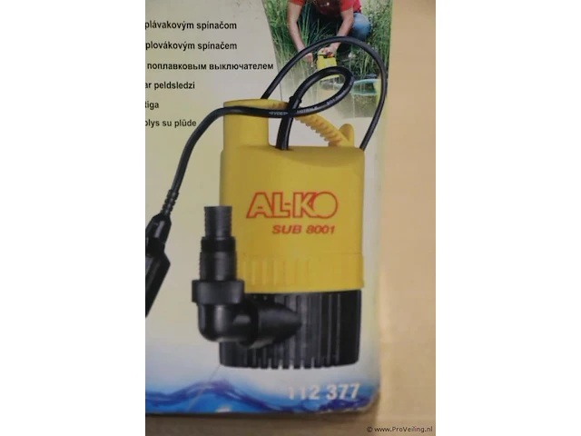 Alko dompelpomp voor helder water type sub 8001 - afbeelding 2 van  5