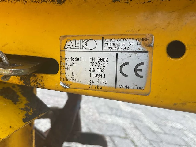 Alko mh 5000 tuinfrees - afbeelding 4 van  5