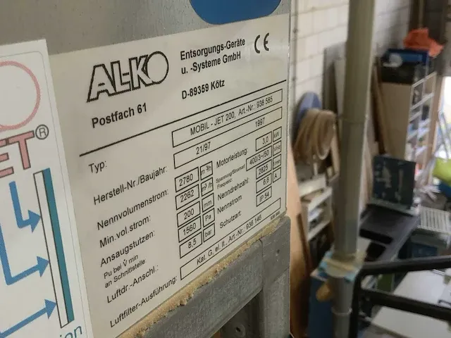 Alko mobil-jet 200 mobiele afzuiging - afbeelding 5 van  5