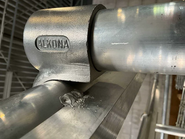 Alkona aluminium mobiel steiger kledingrek (2x) - afbeelding 7 van  8