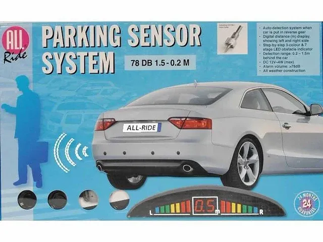 All-ride - 78 db - parkeersensorsysteem (12x) - afbeelding 1 van  1