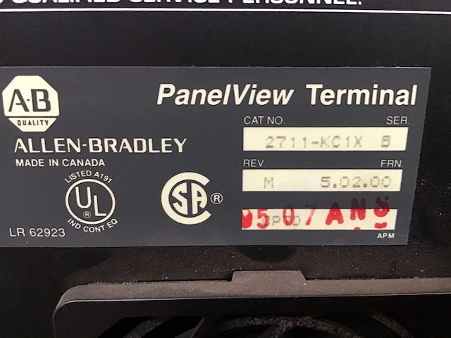 Allen bradley 2711-kc1 controle panelen (2x) - afbeelding 10 van  11