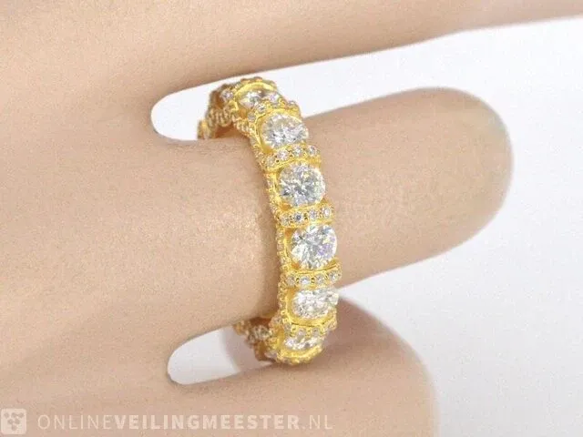 Alliance ring met briljanten - afbeelding 2 van  4