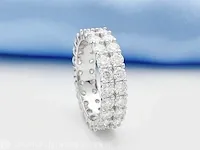 Alliance ring met briljanten - afbeelding 2 van  3