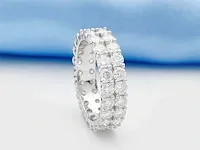 Alliance ring met briljanten - afbeelding 2 van  3