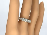 Alliance ring met natuurlijke prinses geslepen diamanten - afbeelding 2 van  8