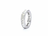 Alliance ring met natuurlijke prinses geslepen diamanten - afbeelding 3 van  8
