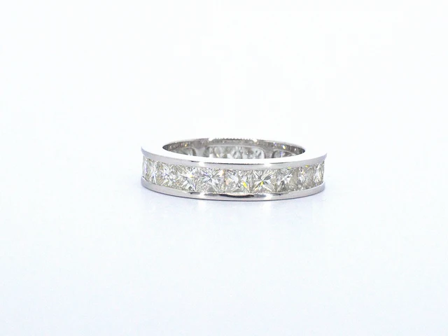 Alliance ring met natuurlijke prinses geslepen diamanten - afbeelding 5 van  8