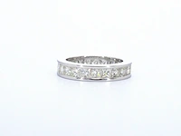 Alliance ring met natuurlijke prinses geslepen diamanten - afbeelding 5 van  8