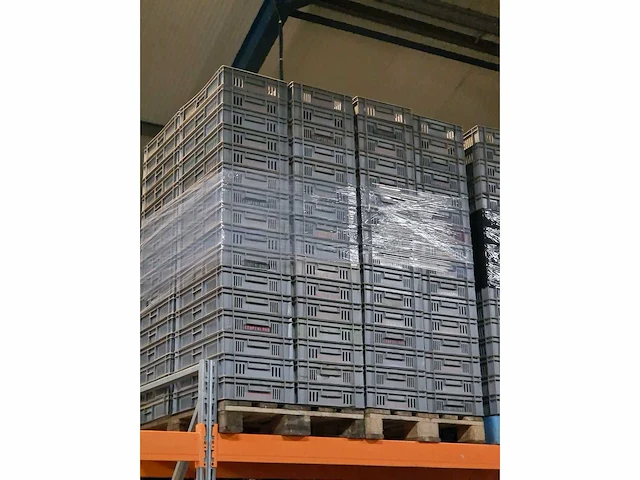 Allibert - stapelbare magazijnbakken / kratten 60x40x11cm (25x) - afbeelding 2 van  4