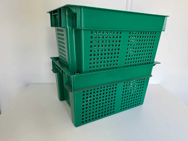 Allibert krat 60x40x30cm stapelbaar en nestelbaar (100x) - afbeelding 5 van  6