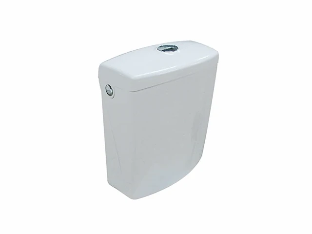 Allibert uno stortbak polypropyleen eco 3/6l verchroomde dubbele drukknop - afbeelding 1 van  4
