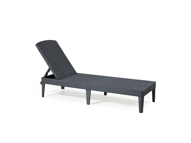 Allibert zonnestoel jaipur met kussen grafiet/panama cool grey - afbeelding 1 van  2