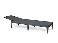 Allibert zonnestoel jaipur met kussen grafiet/panama cool grey - afbeelding 2 van  2