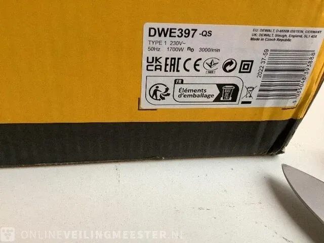 Alligator zaag dewalt, dwe397, geel - afbeelding 3 van  3