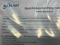 Allplast 39 dozen gezichtsbescherming masker (39x) - afbeelding 3 van  4