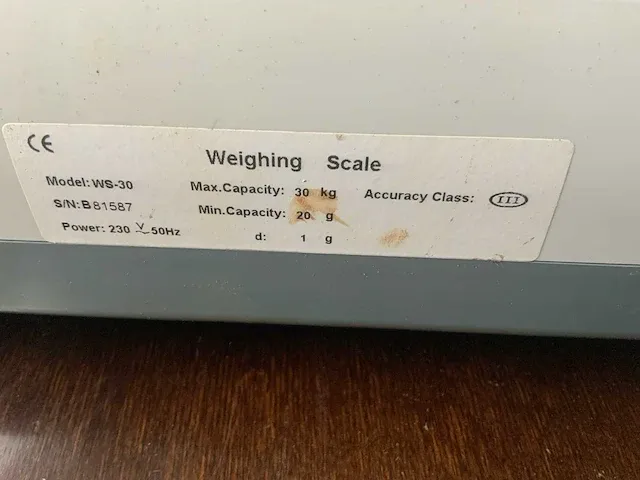 Allscales ws-30 weegschaal - afbeelding 4 van  5