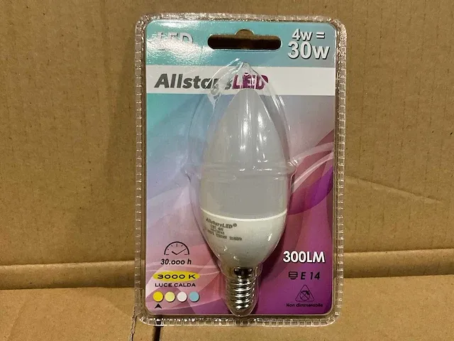 Allstars - luce - 3000k 300lm e14 led lamp (288x) - afbeelding 1 van  3