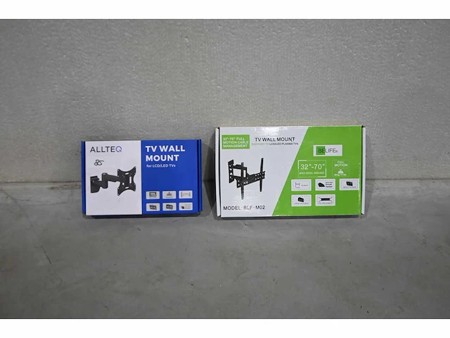 Allteq / tv wall mount tv steun (2x) - afbeelding 1 van  3