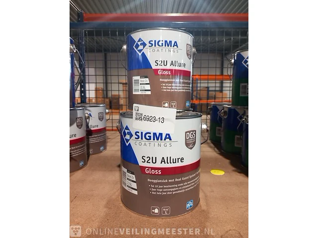 Allure gloss zwart 10 liter sigma, zwart - afbeelding 2 van  5