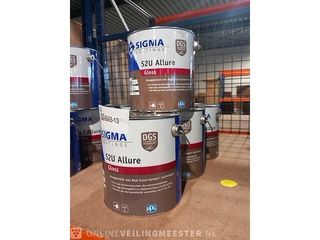 Allure gloss zwart 10 liter sigma, zwart - afbeelding 1 van  10
