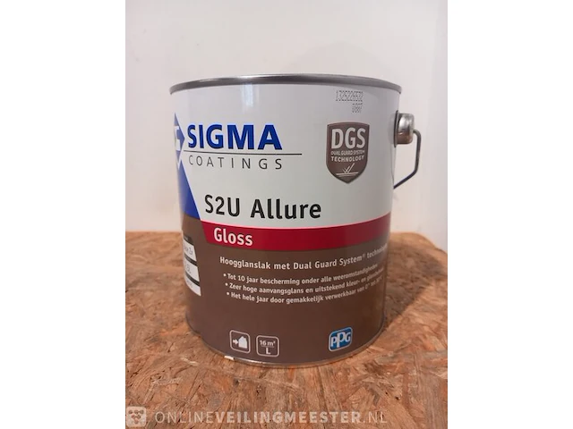 Allure gloss zwart 10 liter sigma, zwart - afbeelding 4 van  10