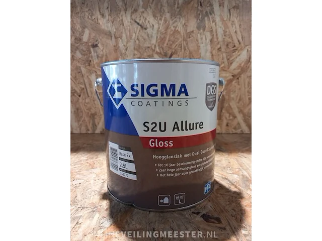 Allure gloss zwart 10 liter sigma, zwart - afbeelding 8 van  10