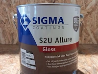 Allure gloss zwart 10 liter sigma, zwart - afbeelding 8 van  10