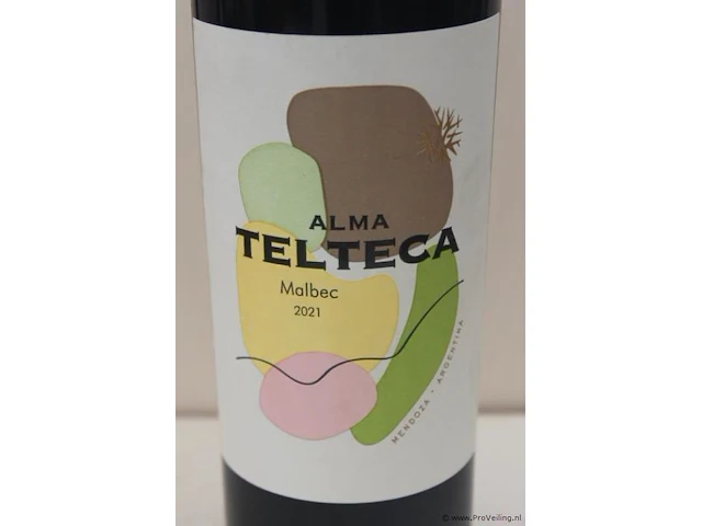 Alma telteca rode wijn - 75 cl - winkelverkoopprijs € 8.25 - afbeelding 2 van  3