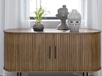 Alon dressoir - b 140 cm - smoked eiken, by fonq, bruin - afbeelding 1 van  5