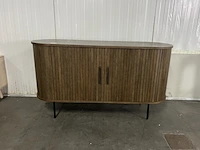 Alon dressoir - b 140 cm - smoked eiken, by fonq, bruin - afbeelding 2 van  5