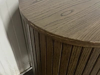 Alon dressoir - b 140 cm - smoked eiken, by fonq, bruin - afbeelding 4 van  5