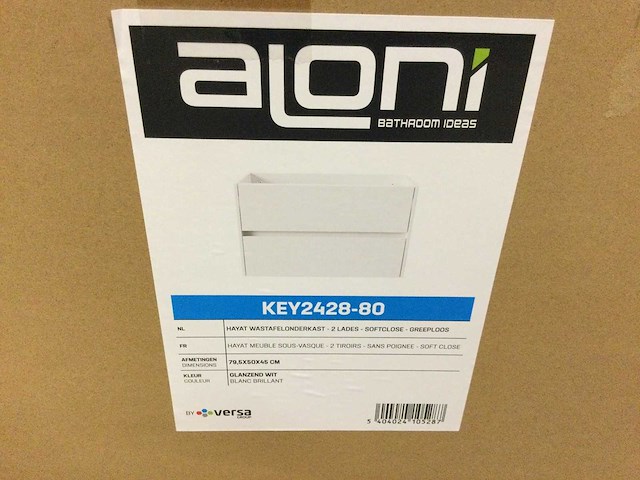 Aloni - hayat key2428-80 - onderkast 80 cm. - afbeelding 2 van  3