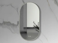 Aloni - led spiegel ovaal rvs 100x50 cm - afbeelding 1 van  4